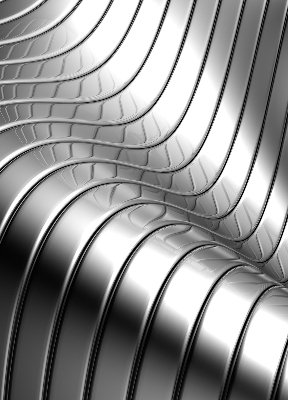 Rolgordijn verduisterend Metaalabstractie