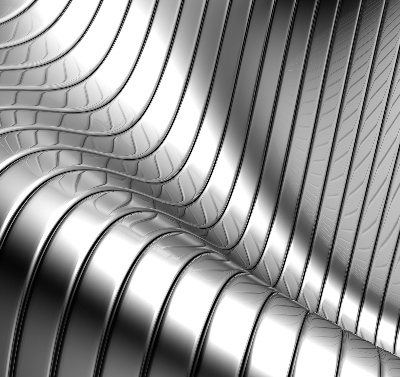 Rolgordijn verduisterend Metaalabstractie