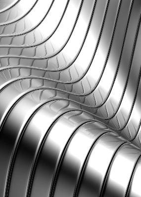 Rolgordijn verduisterend Metaalabstractie