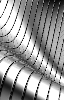 Rolgordijn verduisterend Metaalabstractie