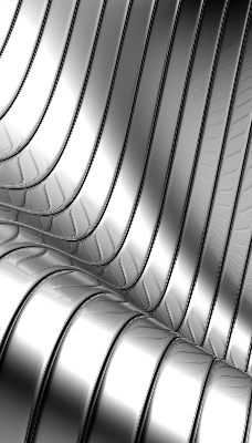 Rolgordijn verduisterend Metaalabstractie