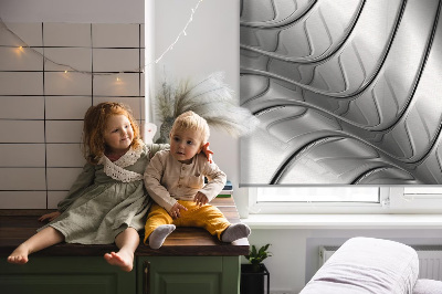 Rolgordijn verduisterend Metaalabstractie