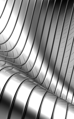 Rolgordijn verduisterend Metaalabstractie