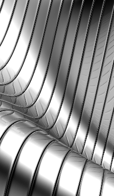 Rolgordijn verduisterend Metaalabstractie