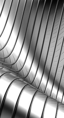 Rolgordijn verduisterend Metaalabstractie