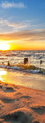 Rolgordijn voor het raam Zonsondergang