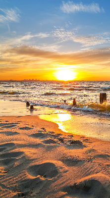 Rolgordijn voor het raam Zonsondergang