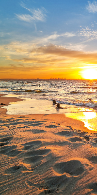 Rolgordijn voor het raam Zonsondergang