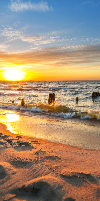 Rolgordijn voor het raam Zonsondergang