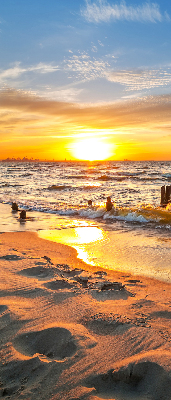Rolgordijn voor het raam Zonsondergang