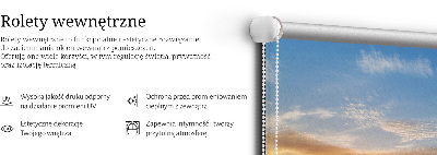 Rolgordijn voor het raam Zonsondergang