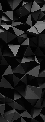 Rolgordijn voor het raam Zwarte origami