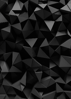 Rolgordijn voor het raam Zwarte origami