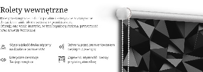 Rolgordijn voor het raam Zwarte origami