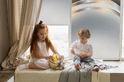 Rolgordijn verduisterend Metaalabstractie