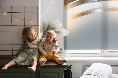 Rolgordijn verduisterend Metaalabstractie