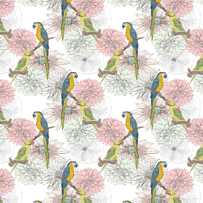 Rolgordijn verduisterend Papegaaien op een tak