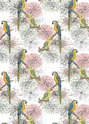 Rolgordijn verduisterend Papegaaien op een tak