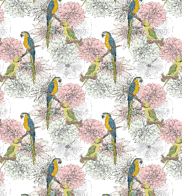 Rolgordijn verduisterend Papegaaien op een tak