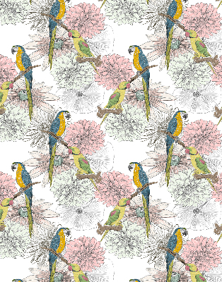 Rolgordijn verduisterend Papegaaien op een tak