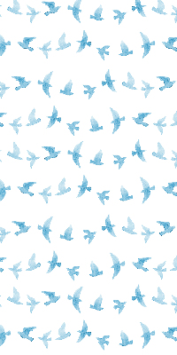 Rolgordijn voor het raam Blauwe vogels