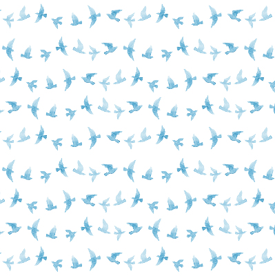 Rolgordijn voor het raam Blauwe vogels