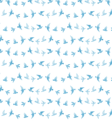 Rolgordijn voor het raam Blauwe vogels