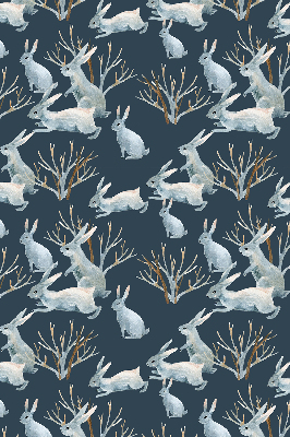 Rolgordijn voor het raam Konijnen en stokken