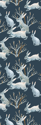 Rolgordijn voor het raam Konijnen en stokken