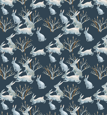 Rolgordijn voor het raam Konijnen en stokken