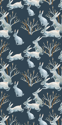 Rolgordijn voor het raam Konijnen en stokken