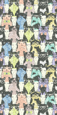 Rolgordijn voor het raam Katten