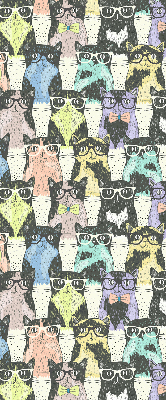 Rolgordijn voor het raam Katten