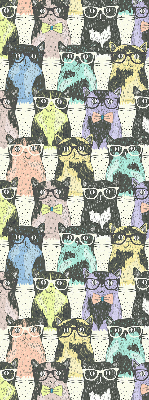 Rolgordijn voor het raam Katten