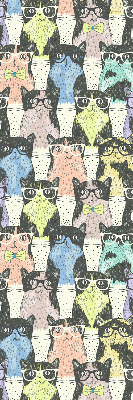 Rolgordijn voor het raam Katten