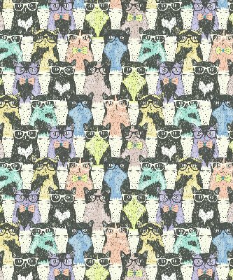 Rolgordijn voor het raam Katten