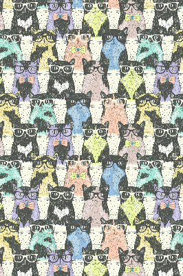 Rolgordijn voor het raam Katten