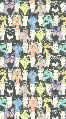 Rolgordijn voor het raam Katten