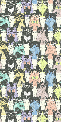 Rolgordijn voor het raam Katten