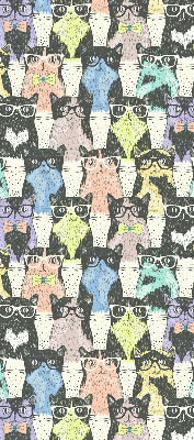 Rolgordijn voor het raam Katten