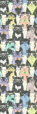 Rolgordijn voor het raam Katten