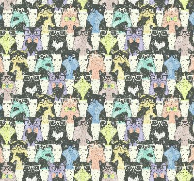 Rolgordijn voor het raam Katten