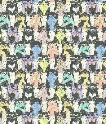 Rolgordijn voor het raam Katten