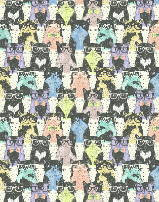 Rolgordijn voor het raam Katten