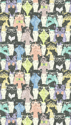 Rolgordijn voor het raam Katten