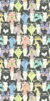 Rolgordijn voor het raam Katten