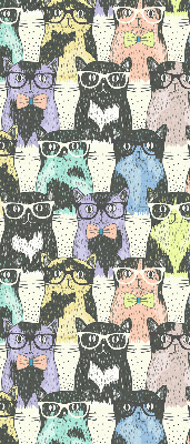 Rolgordijn voor het raam Katten