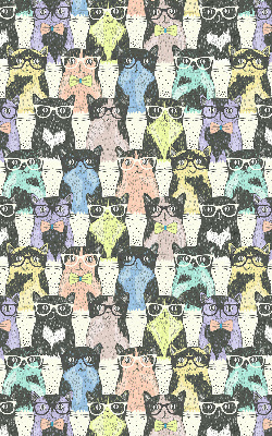 Rolgordijn voor het raam Katten