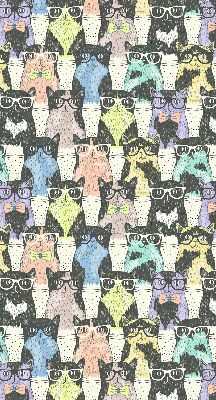 Rolgordijn voor het raam Katten