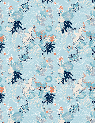 Rolgordijn verduisterend Blauwe natuur